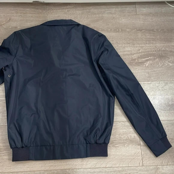NWOT Van Heusen Lined Water Resistant Windbreaker Jacket Navy M - Picture 16 of 16